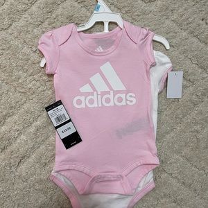 6 month old 2 pack adidas onesies